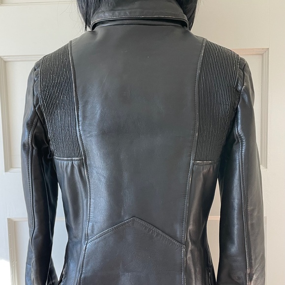 Vintage 80s Motorcycle Jacket | Women CAFE RACER Jacket | 80s Biker Jacket XSML - Picture 3 of 9